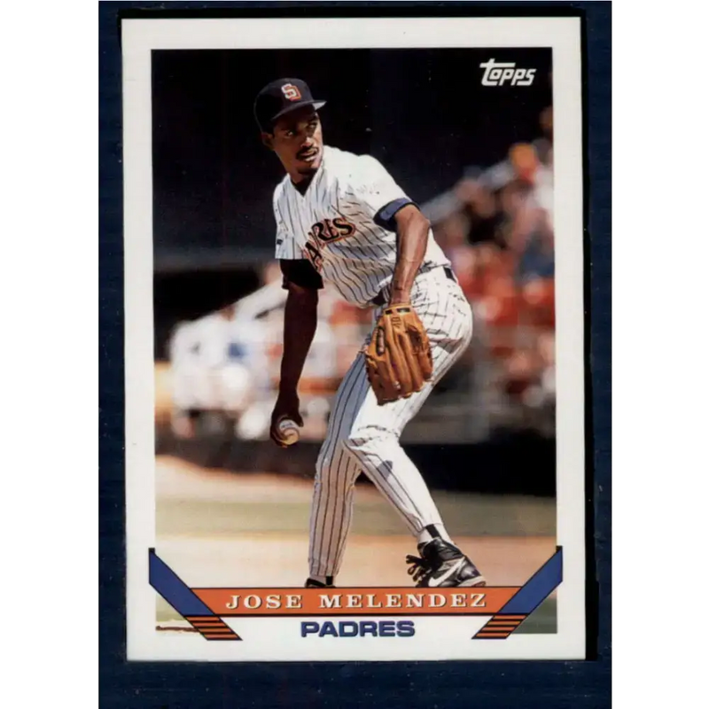 1993 Topps #58 Jose Melendez NM-MT San Diego Padres Baseball Card - Baseball Card Single