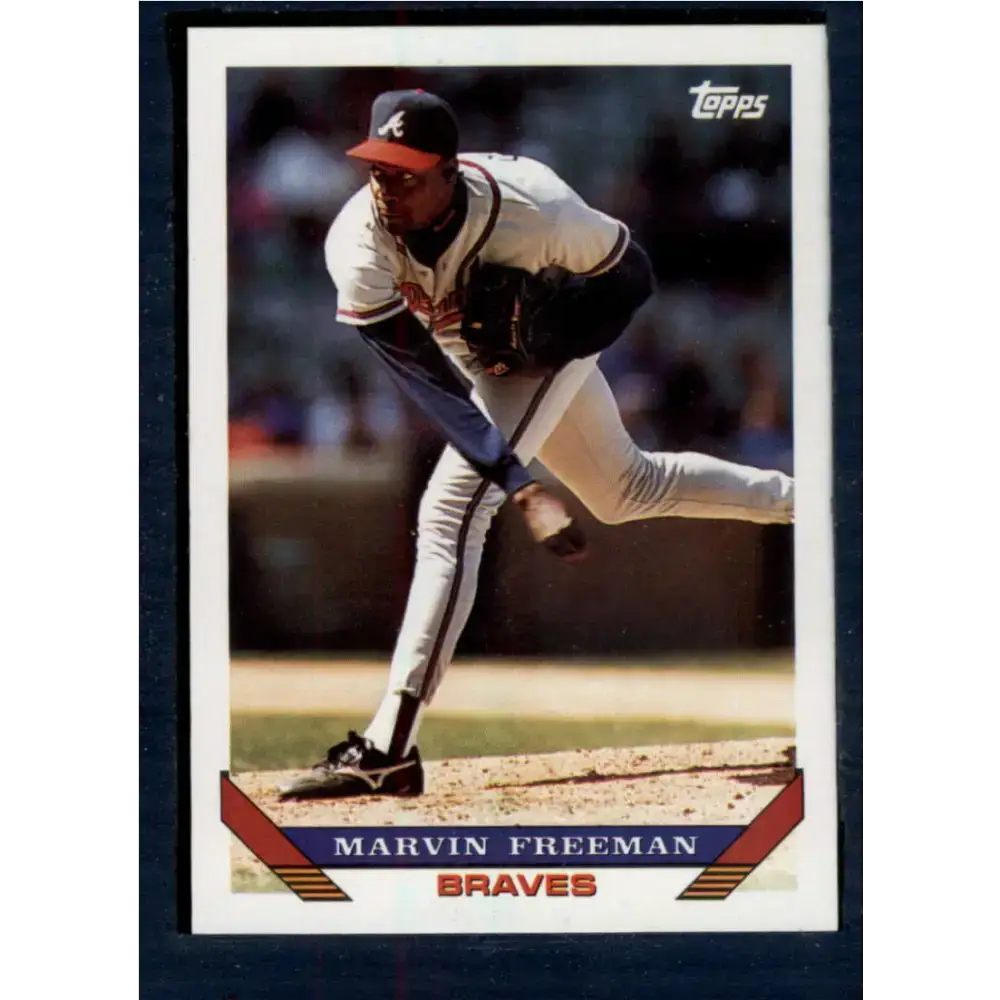 1993 Topps #583 Marvin Freeman NM-MT Atlanta Braves Baseball Card