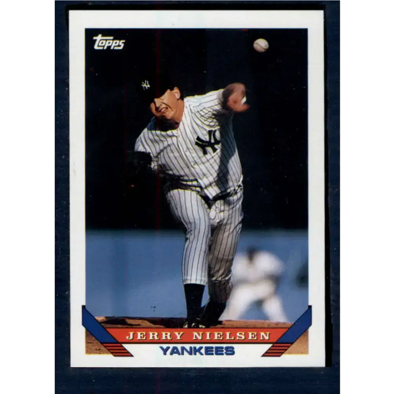 1993 Topps #594 Jerry Nielsen NM-MT New York Yankees Baseball Card - Baseball Card Single