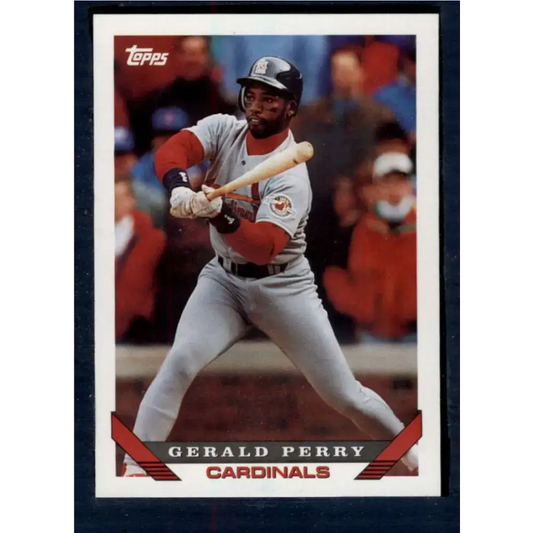1993 Topps #597 Gerald Perry NM-MT St. Louis Cardinals Baseball Card - Baseball Card Single