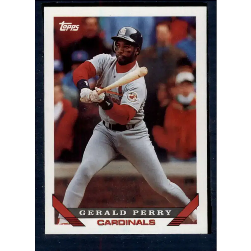 1993 Topps #597 Gerald Perry NM-MT St. Louis Cardinals Baseball Card - Baseball Card Single