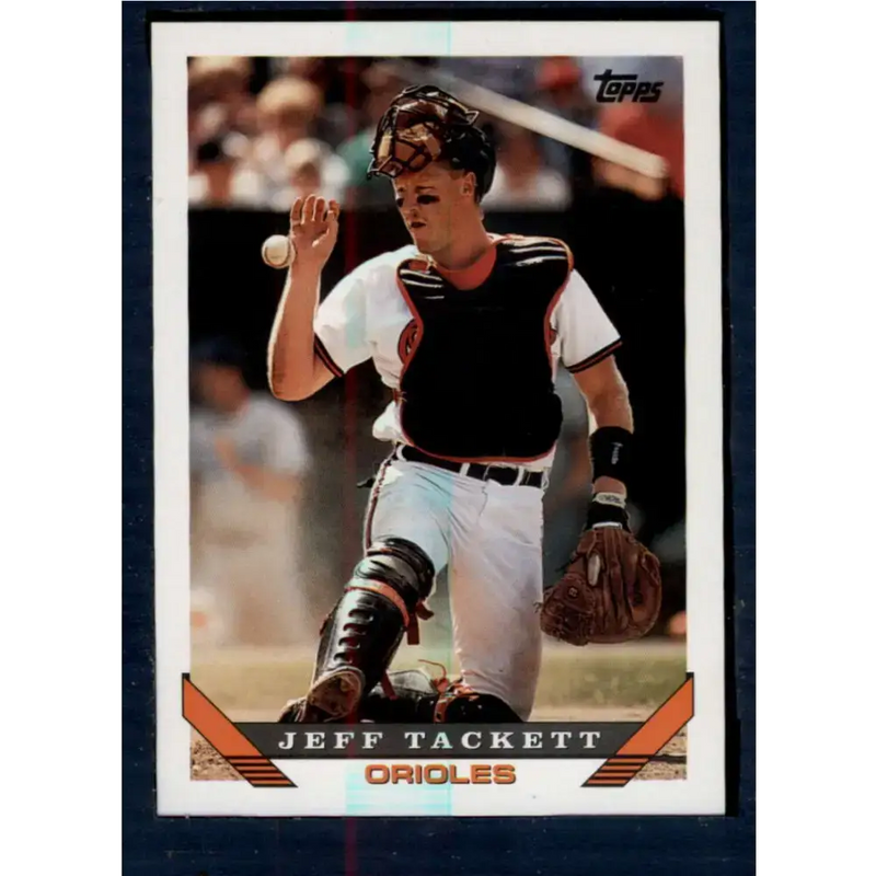 1993 Topps #6 Jeff Tackett NM-MT Baltimore Orioles Baseball Card - Baseball Card Single
