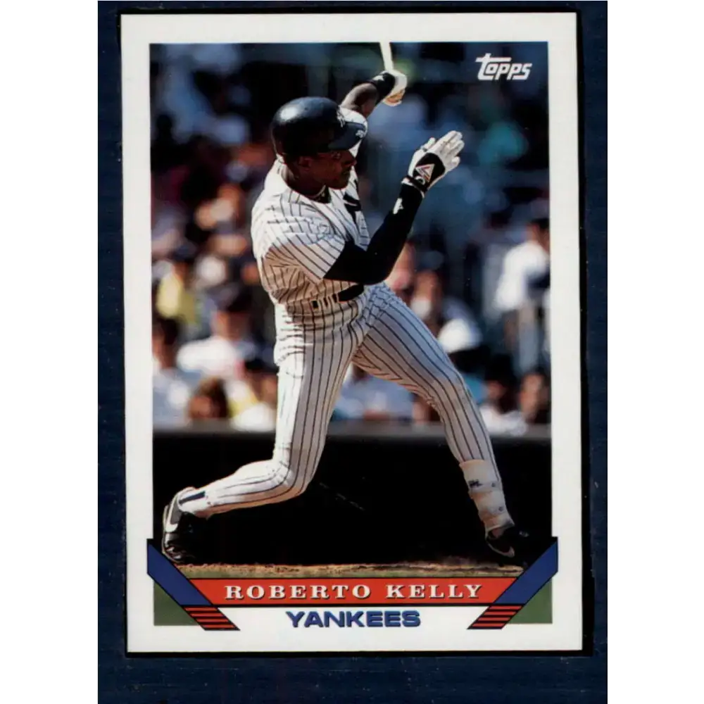 1993 Topps #60 Roberto Kelly NM-MT New York Yankees Baseball Card - Baseball Card Single