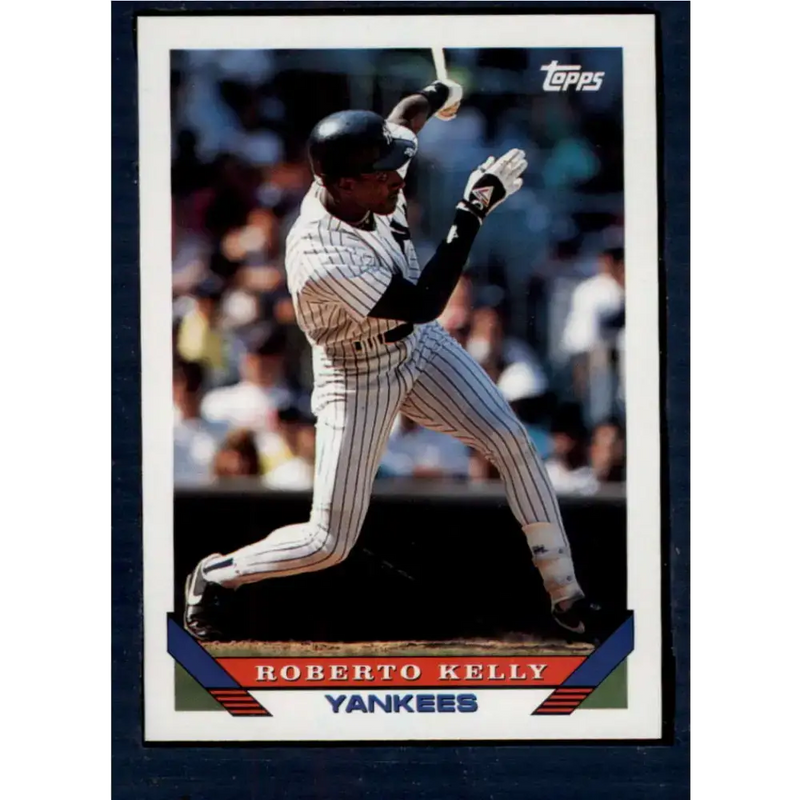 1993 Topps #60 Roberto Kelly NM-MT New York Yankees Baseball Card - Baseball Card Single