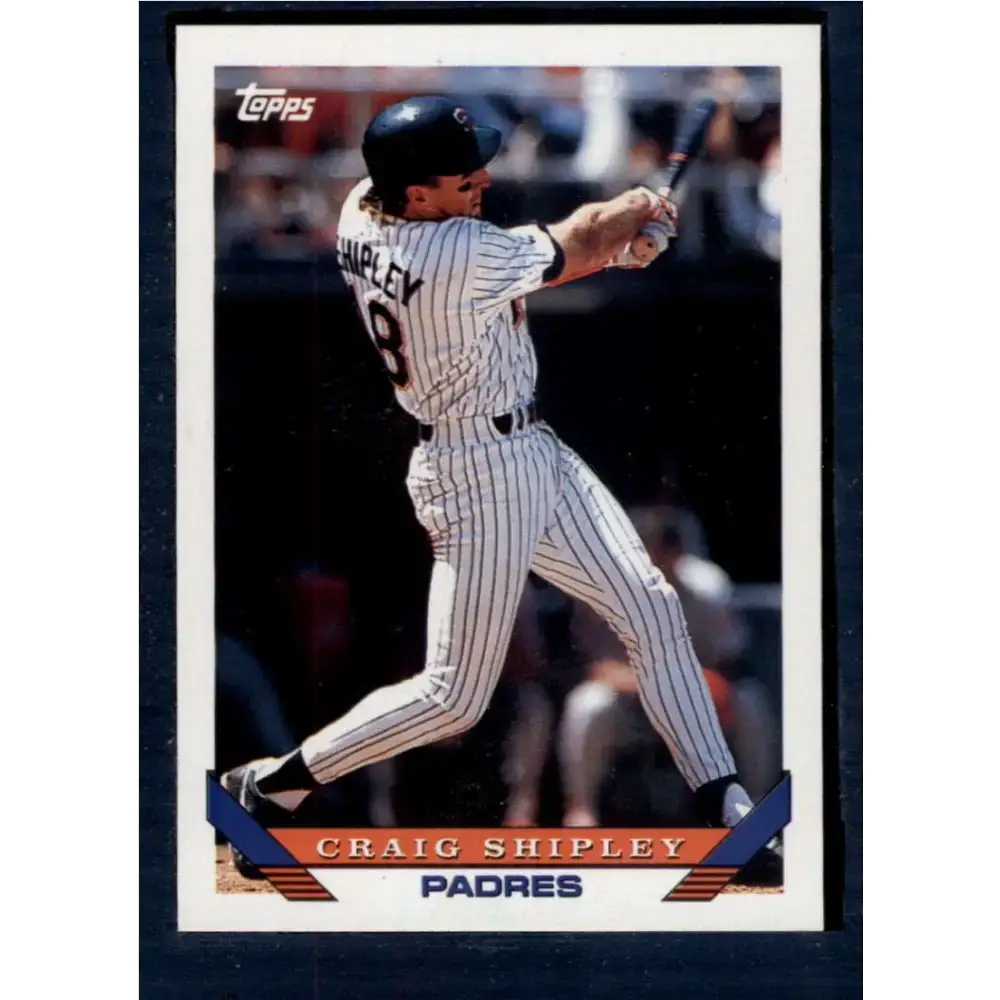 1993 Topps #601 Craig Shipley NM-MT San Diego Padres Baseball Card - Baseball Card Single