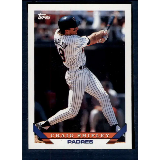 1993 Topps #601 Craig Shipley NM-MT San Diego Padres Baseball Card - Baseball Card Single