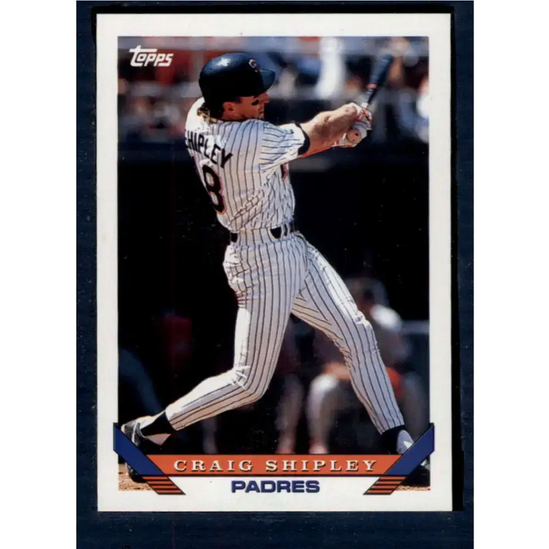 1993 Topps #601 Craig Shipley NM-MT San Diego Padres Baseball Card - Baseball Card Single