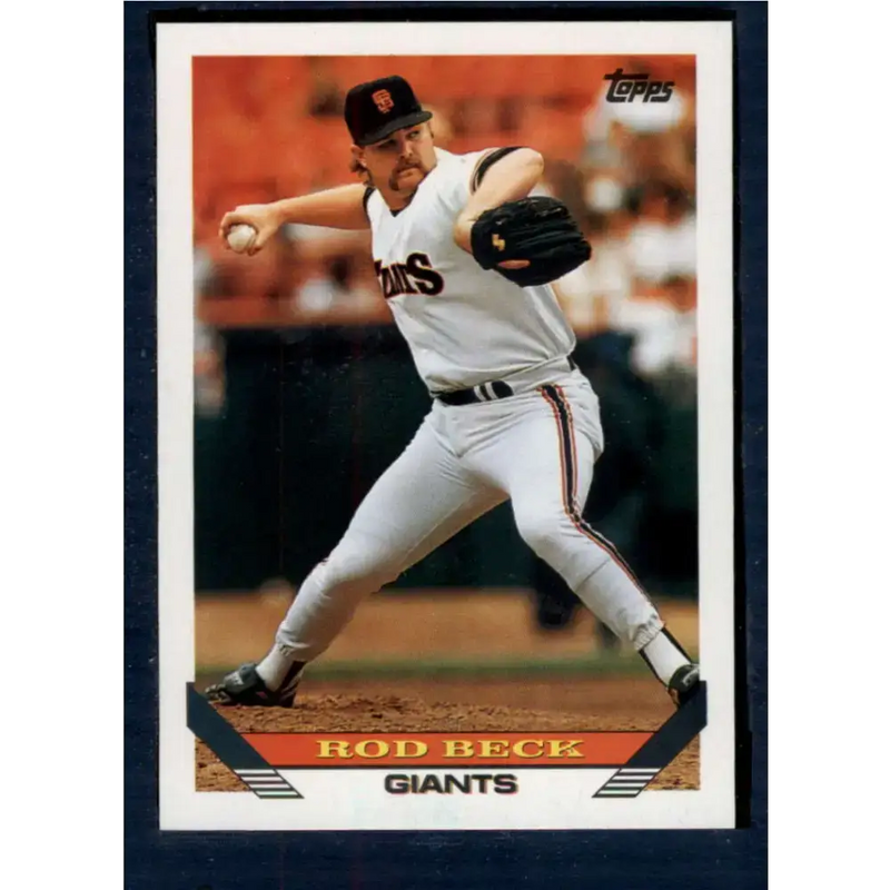 1993 Topps #604 Rod Beck NM-MT San Francisco Giants Baseball Card - Baseball Card Single