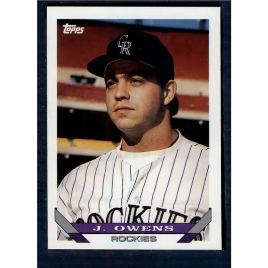 1993 Topps #606 Jayhawk Owens NM-MT RC Rookie Colorado Rockies Baseball Card