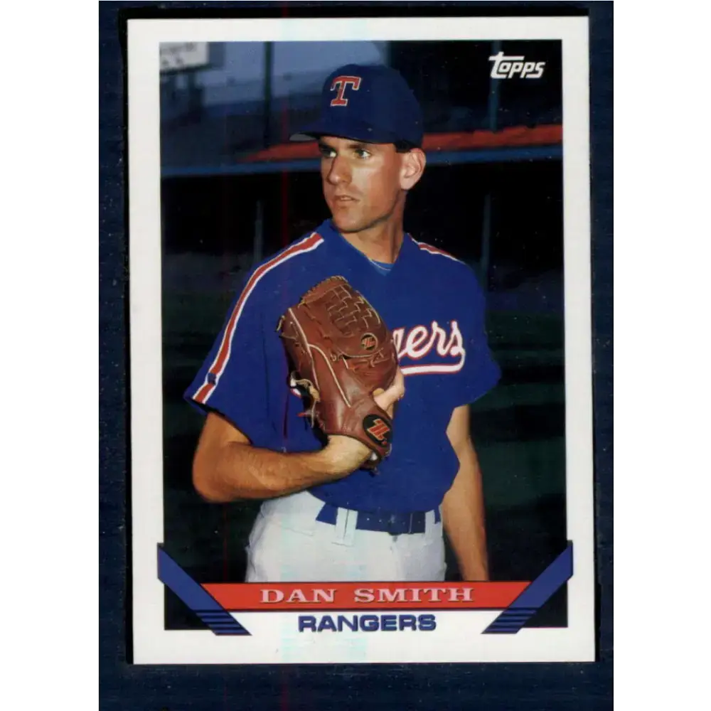 1993 Topps #607 Dan Smith NM-MT Texas Rangers Baseball Card - Baseball Card Single
