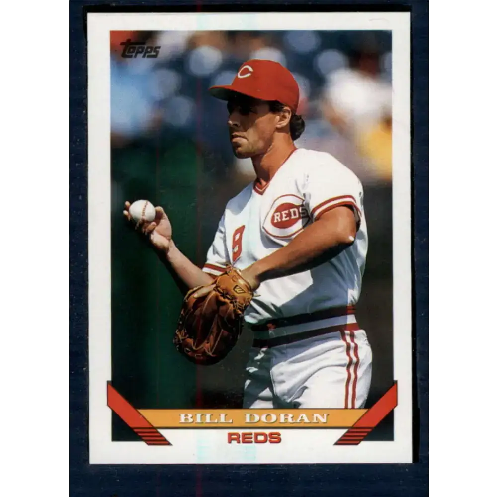 1993 Topps #608 Bill Doran NM-MT Cincinnati Reds Baseball Card - Baseball Card Single