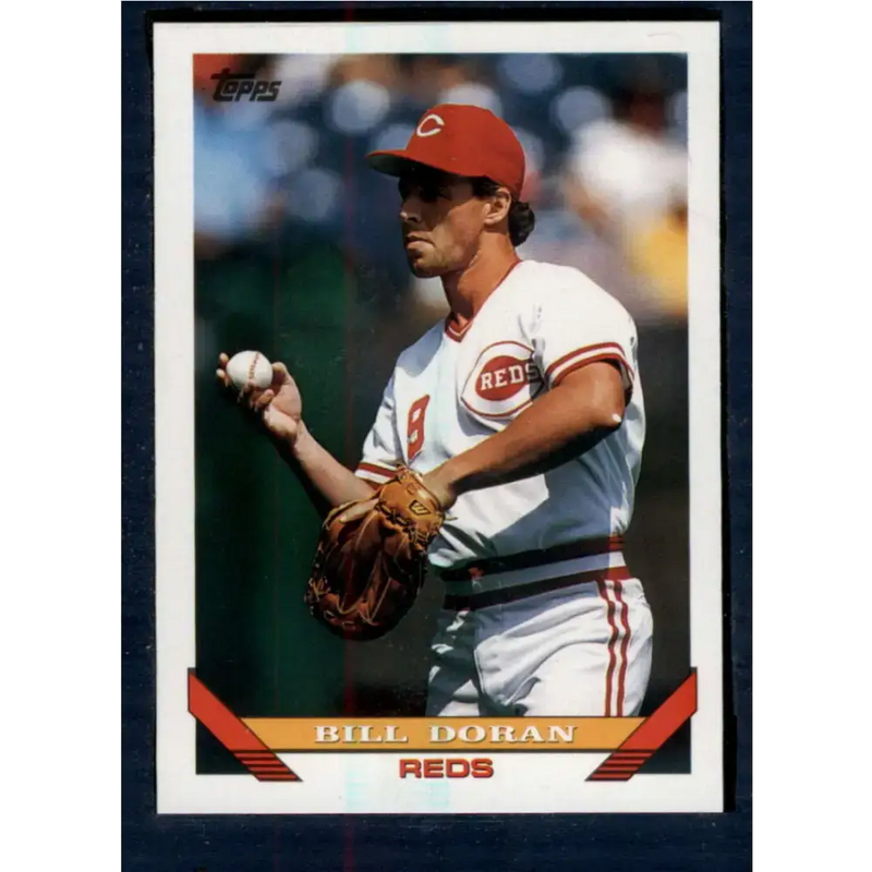1993 Topps #608 Bill Doran NM-MT Cincinnati Reds Baseball Card - Baseball Card Single