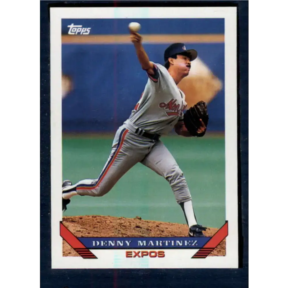 1993 Topps #610 Dennis Martinez NM-MT Montreal Expos Baseball Card - Baseball Card Single