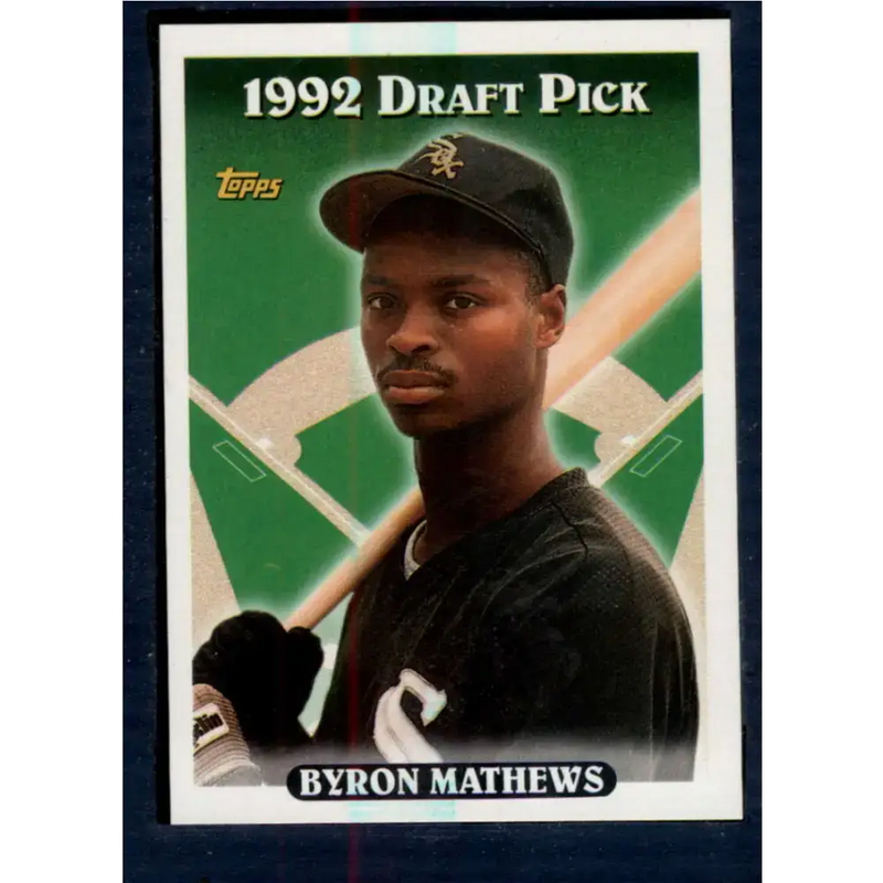 1993 Topps #612 Byron Mathews NM-MT RC Rookie Chicago White Sox Baseball Card - Baseball Card Single