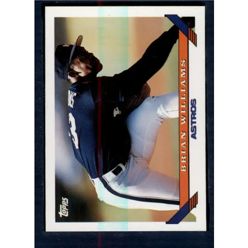 1993 Topps #614 Brian Williams NM-MT Houston Astros Baseball Card - Baseball Card Single