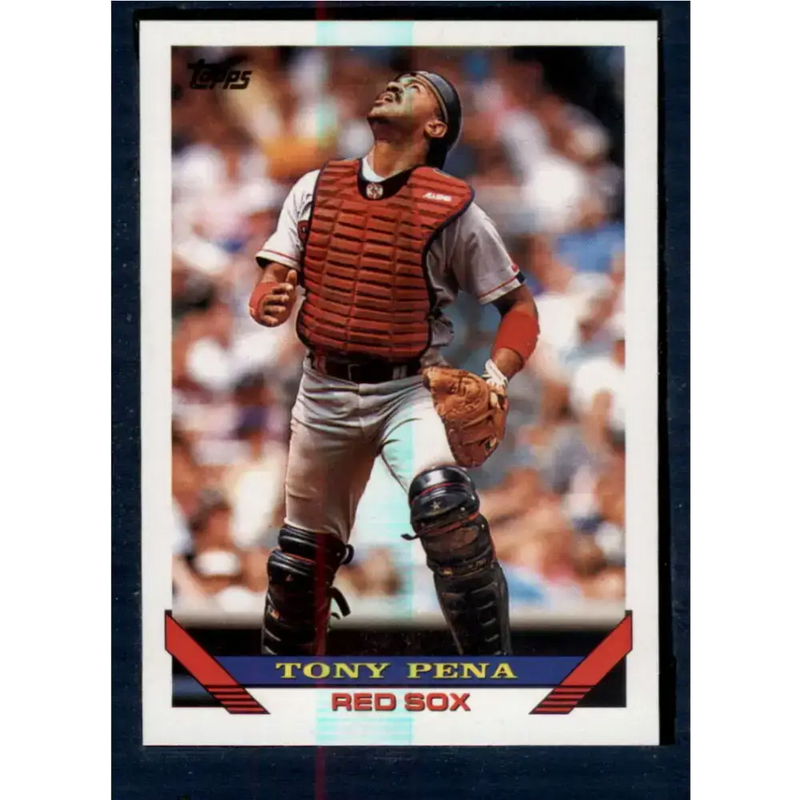 1993 Topps #618 Tony Pena NM-MT Boston Red Sox Baseball Card - Baseball Card Single
