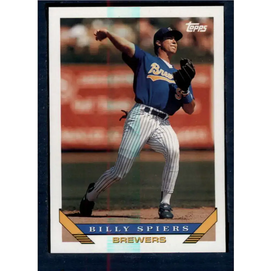 1993 Topps #619 Bill Spiers NM-MT Milwaukee Brewers Baseball Card