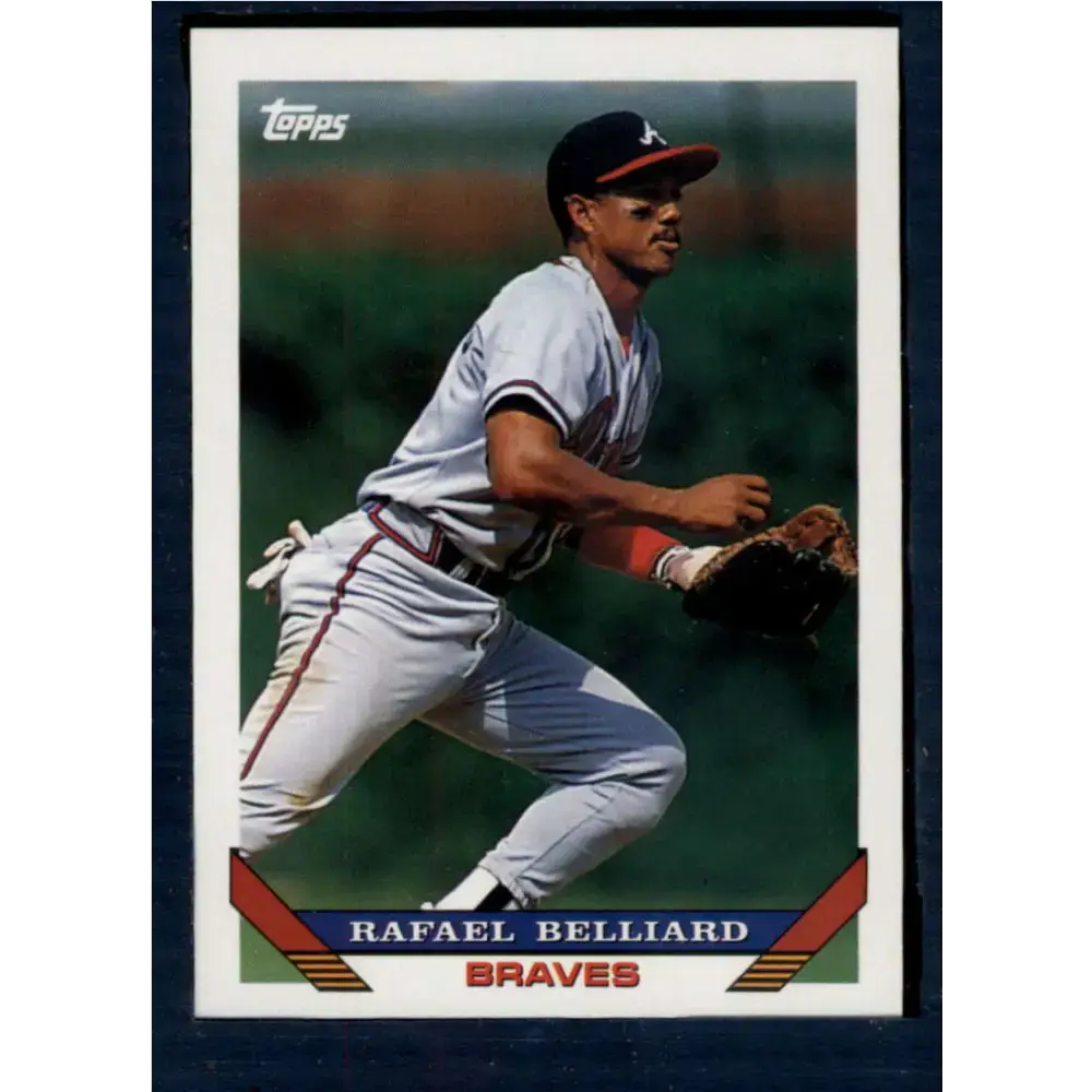 1993 Topps #62 Rafael Belliard NM-MT Atlanta Braves Baseball Card - Baseball Card Single