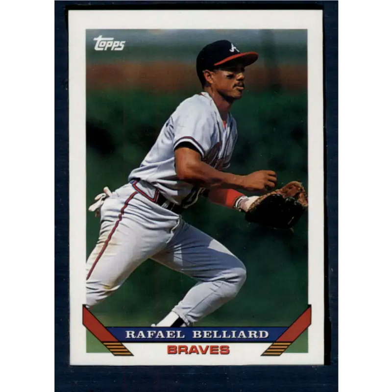 1993 Topps #62 Rafael Belliard NM-MT Atlanta Braves Baseball Card - Baseball Card Single