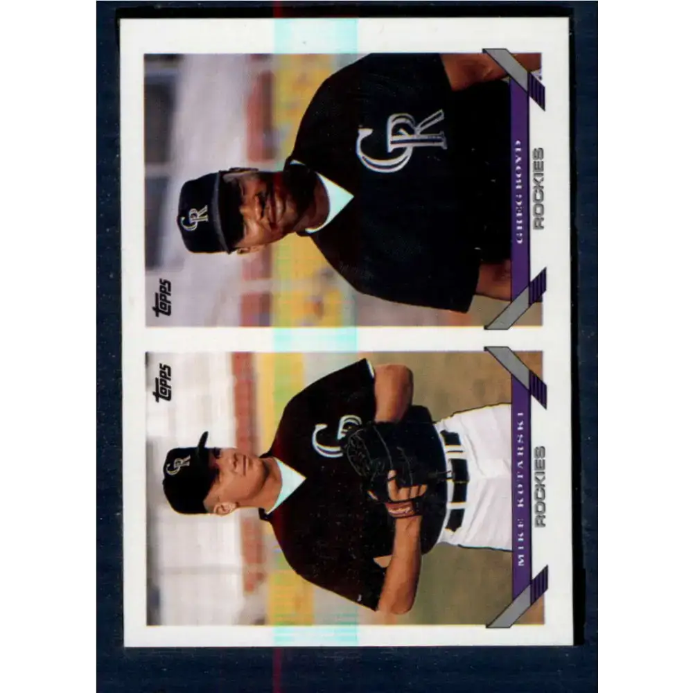 1993 Topps #621 Mike Kotarski/Greg Boyd NM-MT RC Rookie Colorado Rockies Baseball Card - Baseball Card Single