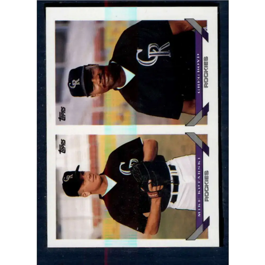 1993 Topps #621 Mike Kotarski/Greg Boyd NM-MT RC Rookie Colorado Rockies Baseball Card