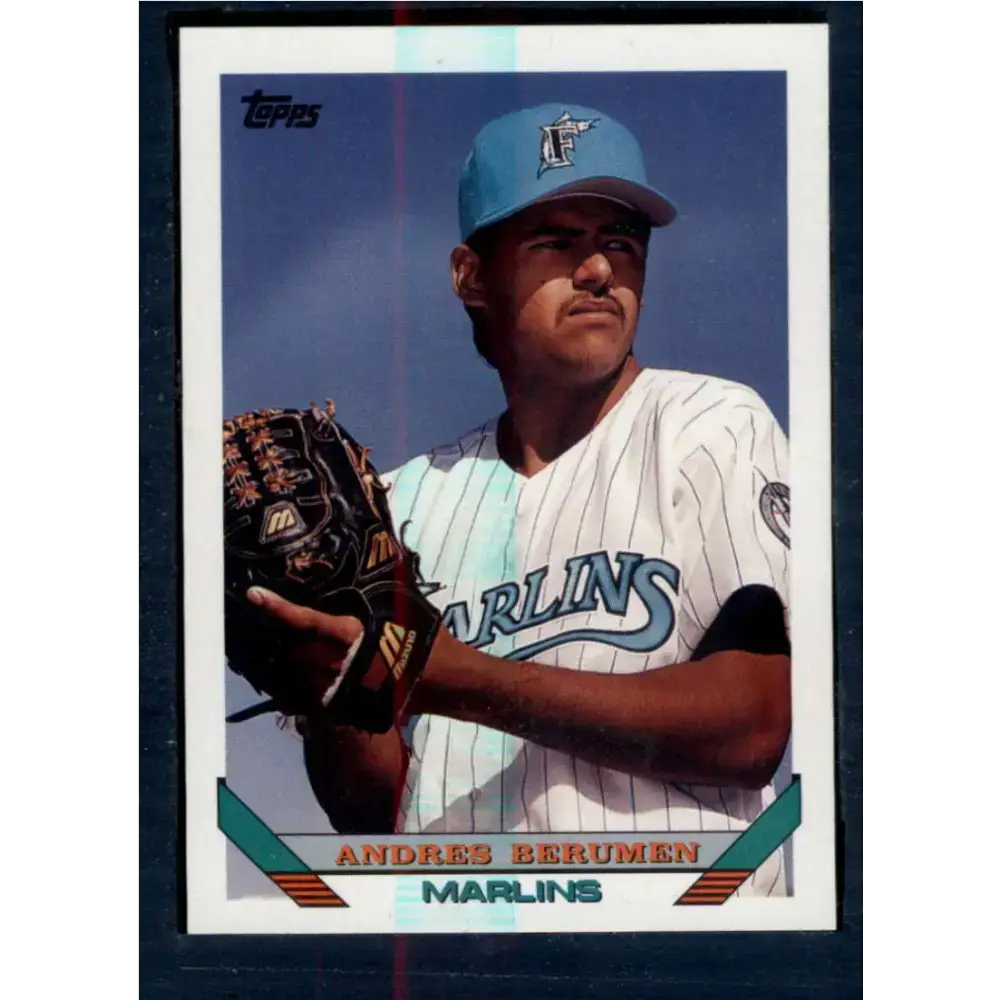 1993 Topps #627 Andres Berumen NM-MT RC Rookie Florida Marlins Baseball Card - Baseball Card Single