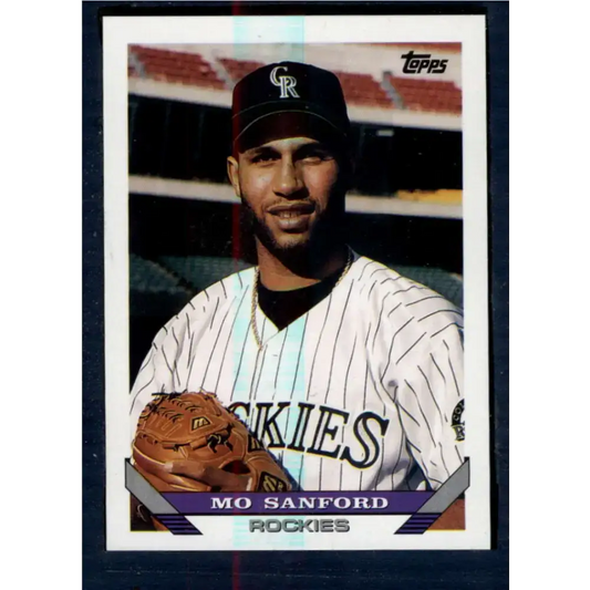 1993 Topps #634 Mo Sanford NM-MT Colorado Rockies Baseball Card