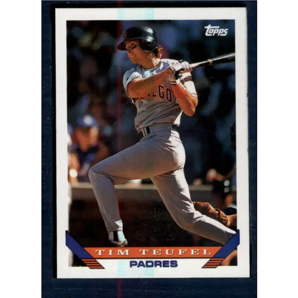 1993 Topps #636 Tim Teufel NM-MT San Diego Padres Baseball Card - Baseball Card Single