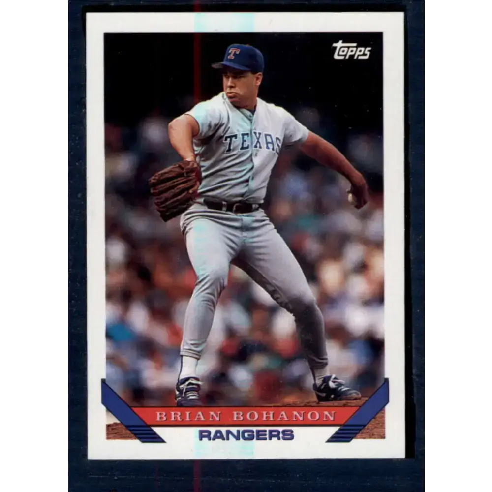 1993 Topps #638 Brian Bohanon NM-MT Texas Rangers Baseball Card - Baseball Card Single