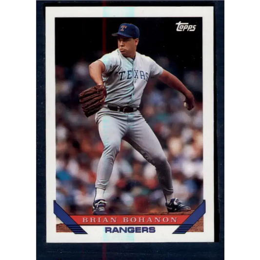 1993 Topps #638 Brian Bohanon NM-MT Texas Rangers Baseball Card - Baseball Card Single