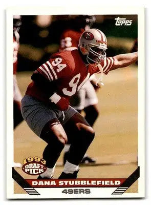 1993 Topps #64 Dana Stubblefield - Football Card Single