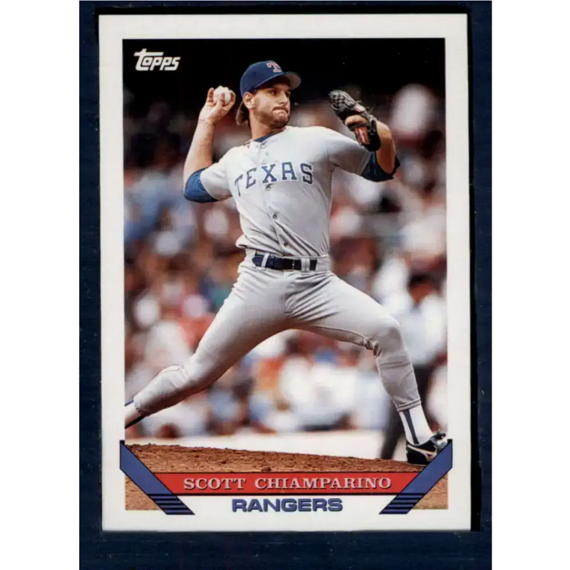 1993 Topps #64 Scott Chiamparino NM-MT Texas Rangers Baseball Card