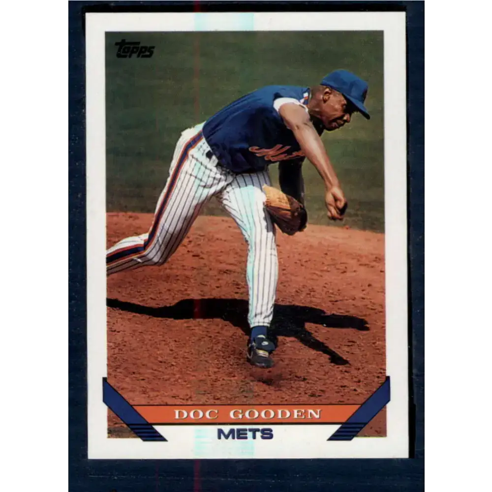 1993 Topps #640 Dwight Gooden NM-MT New York Mets Baseball Card - Baseball Card Single