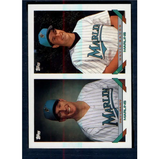 1993 Topps #641 Pat Leahy/Gavin Baugh NM-MT RC Rookie Florida Marlins Baseball Card - Baseball Card Single