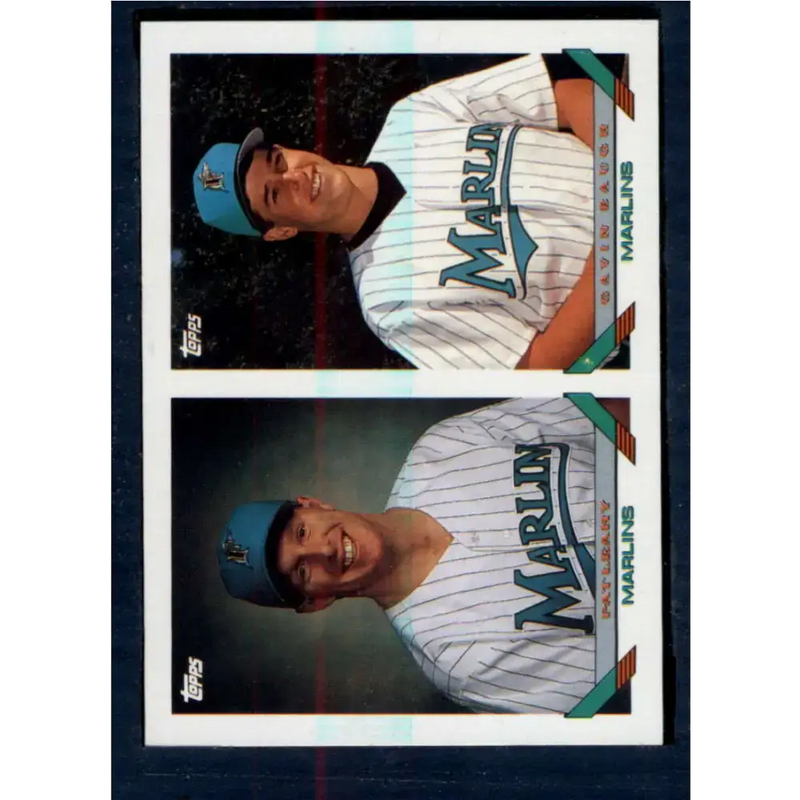 1993 Topps #641 Pat Leahy/Gavin Baugh NM-MT RC Rookie Florida Marlins Baseball Card - Baseball Card Single