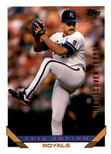 1993 Topps #643 Luis Aquino Rediscover Topps NM Near Mint Royals ID:65027 - Baseball Card Single