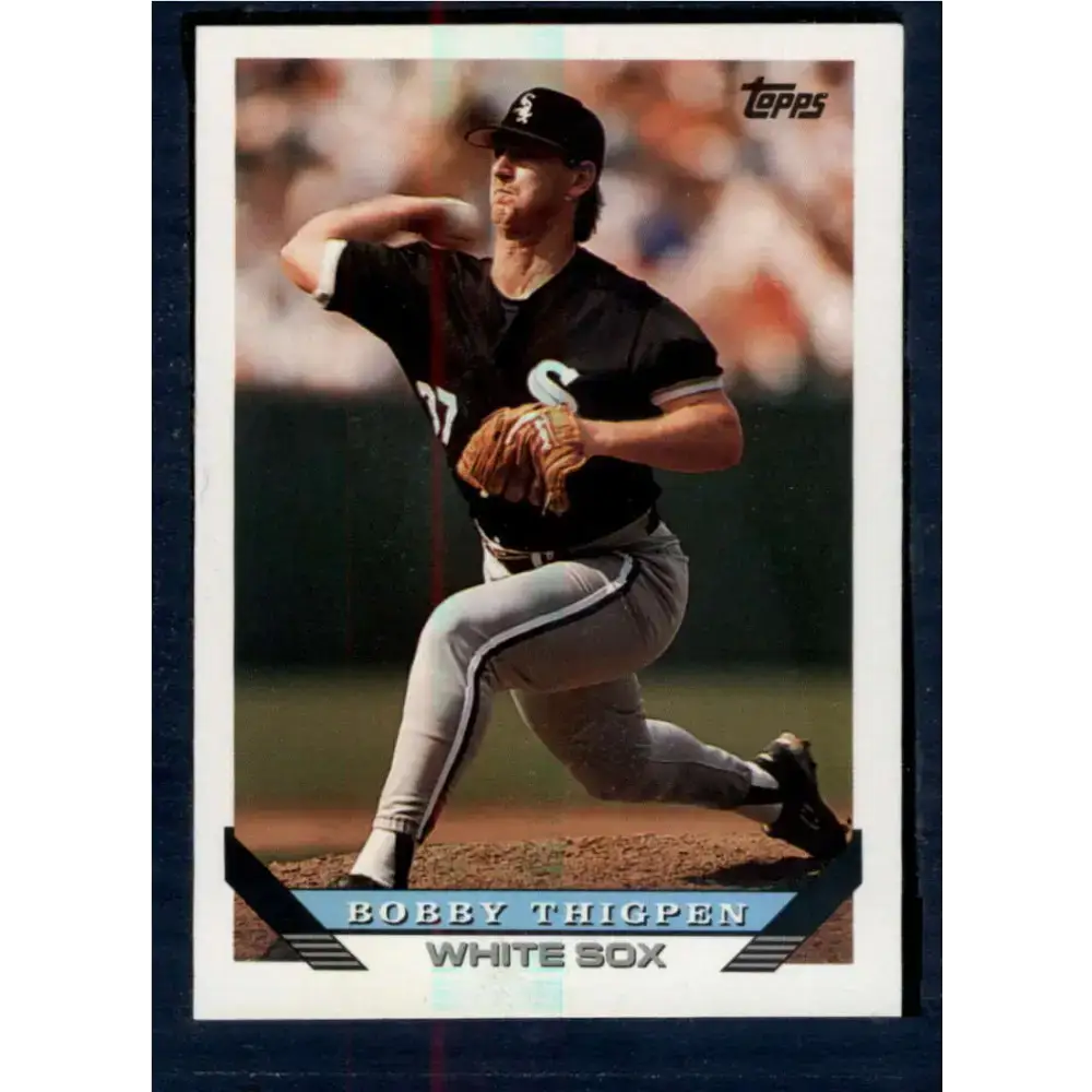 1993 Topps #645 Bobby Thigpen NM-MT Chicago White Sox Baseball Card - Baseball Card Single