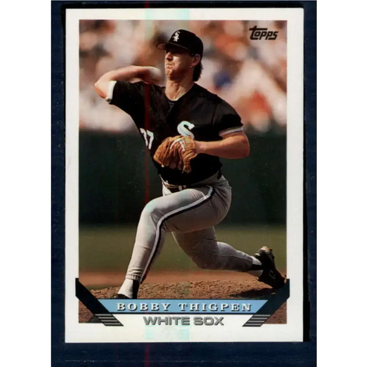 1993 Topps #645 Bobby Thigpen NM-MT Chicago White Sox Baseball Card - Baseball Card Single