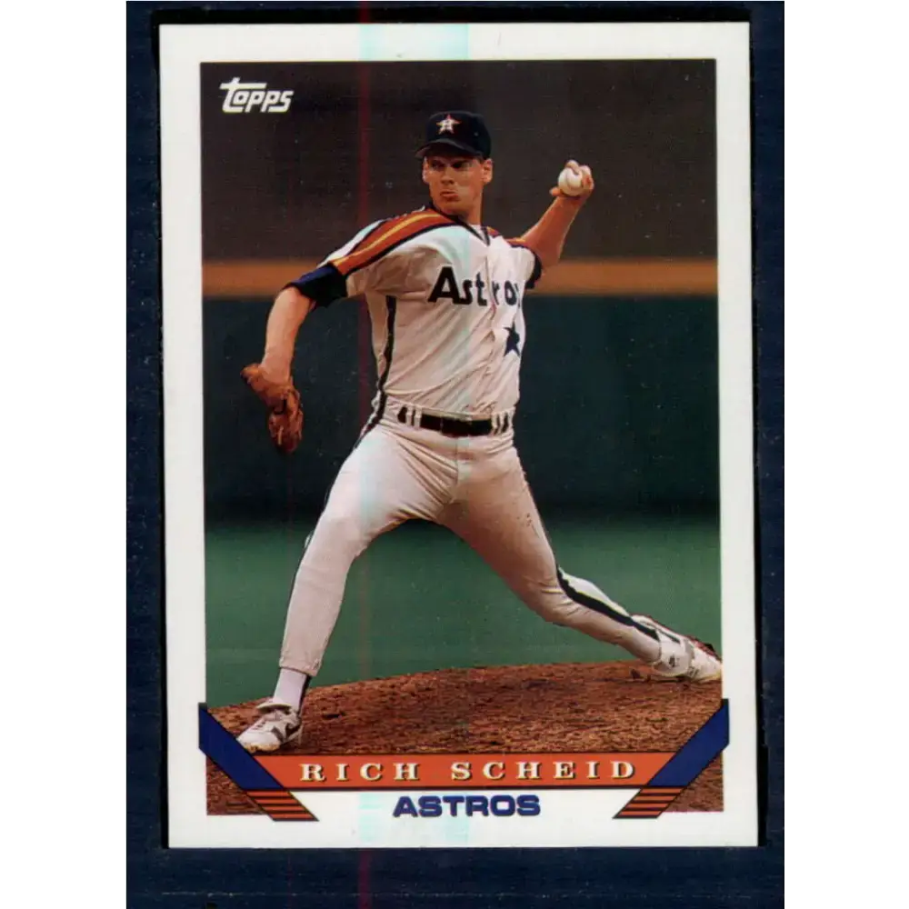 1993 Topps #646 Rich Scheid NM-MT RC Rookie Houston Astros Baseball Card - Baseball Card Single