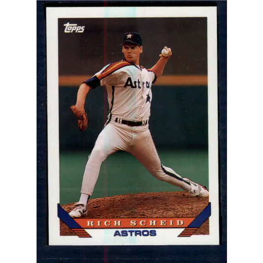 1993 Topps #646 Rich Scheid NM-MT RC Rookie Houston Astros Baseball Card