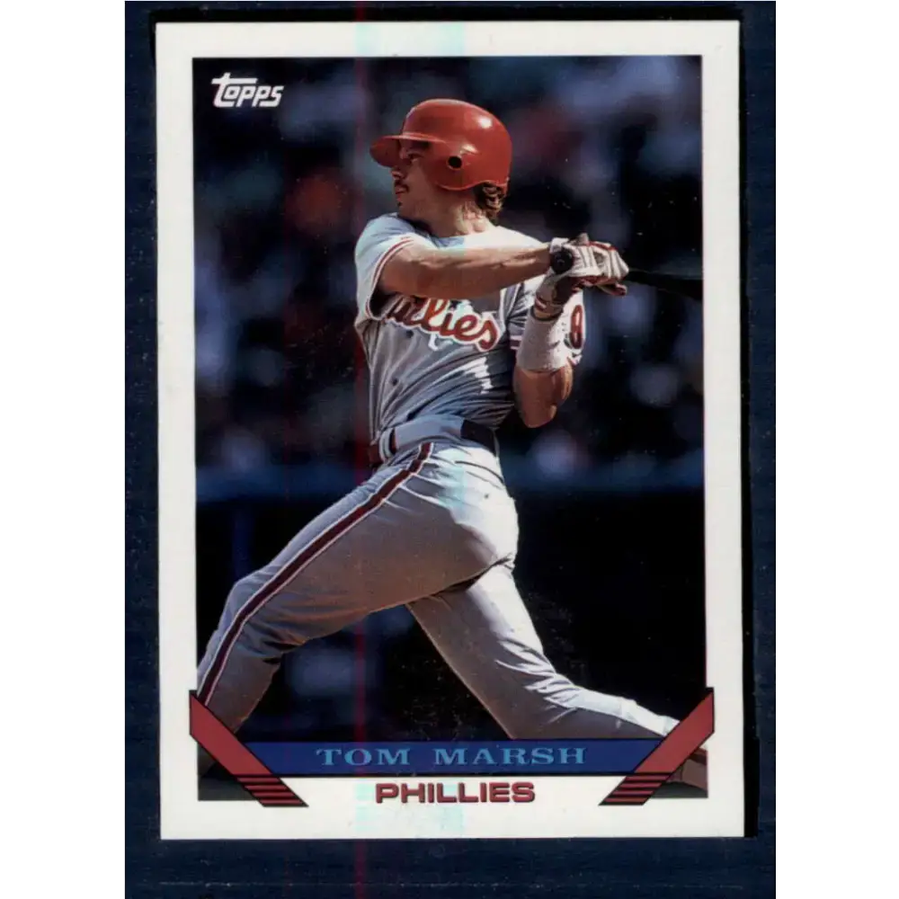 1993 Topps #649 Tom Marsh NM-MT Philadelphia Phillies Baseball Card - Baseball Card Single