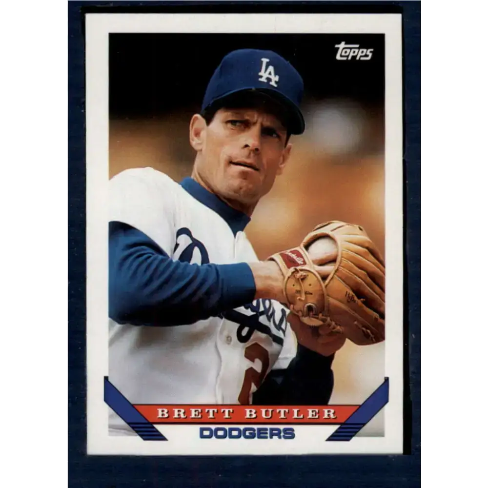 1993 Topps #65 Brett Butler NM-MT Los Angeles Dodgers Baseball Card - Baseball Card Single