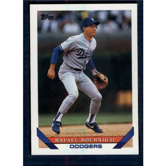 1993 Topps #651 Rafael Bournigal NM-MT RC Rookie Los Angeles Dodgers Baseball Card