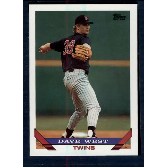 1993 Topps #652 David West NM-MT Minnesota Twins Baseball Card