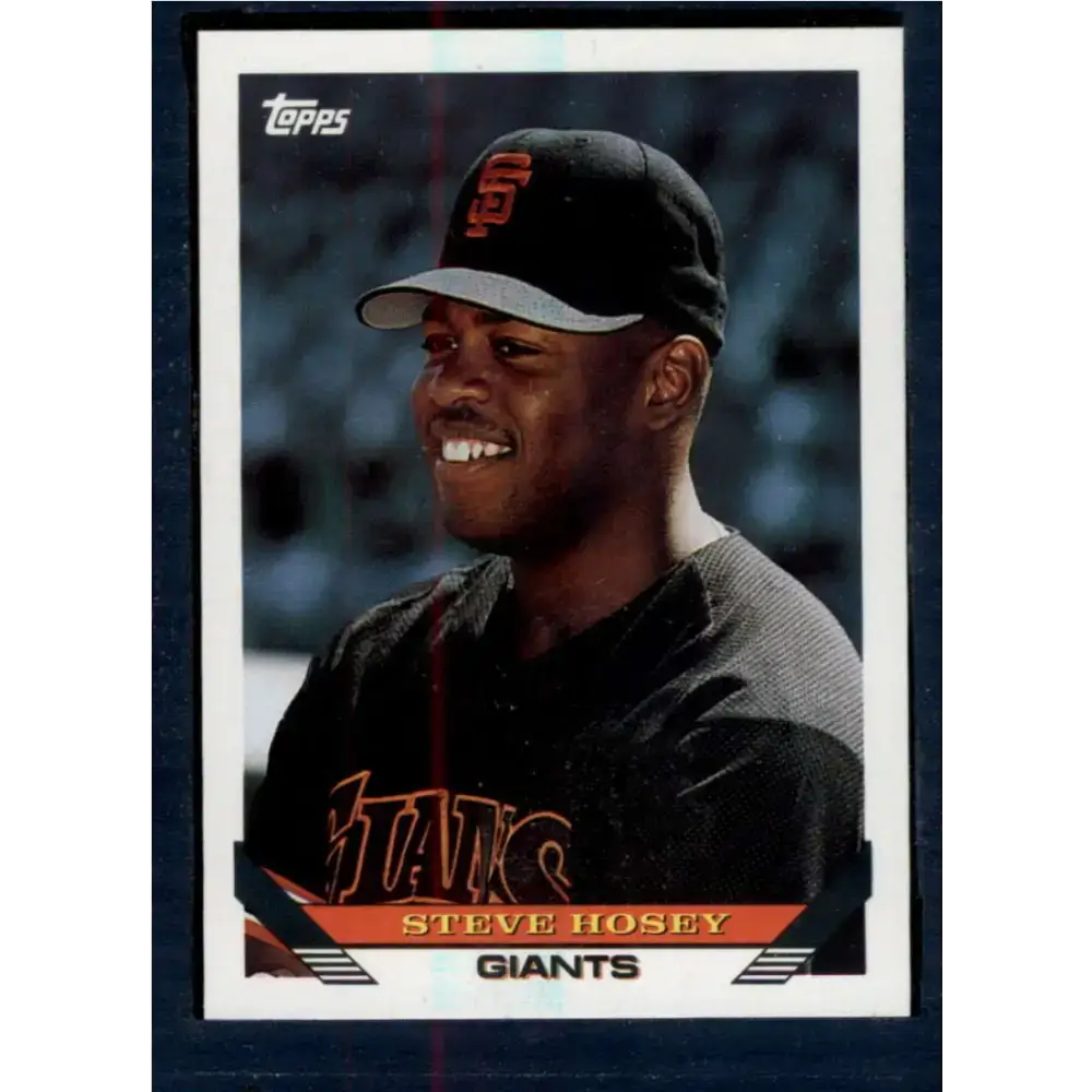 1993 Topps #653 Steve Hosey NM-MT San Francisco Giants Baseball Card - Baseball Card Single