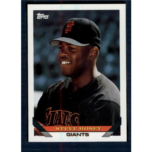 1993 Topps #653 Steve Hosey NM-MT San Francisco Giants Baseball Card - Baseball Card Single