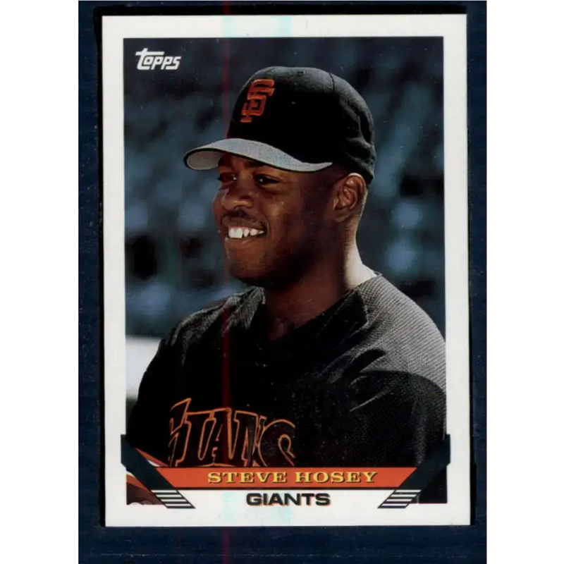 1993 Topps #653 Steve Hosey NM-MT San Francisco Giants Baseball Card - Baseball Card Single
