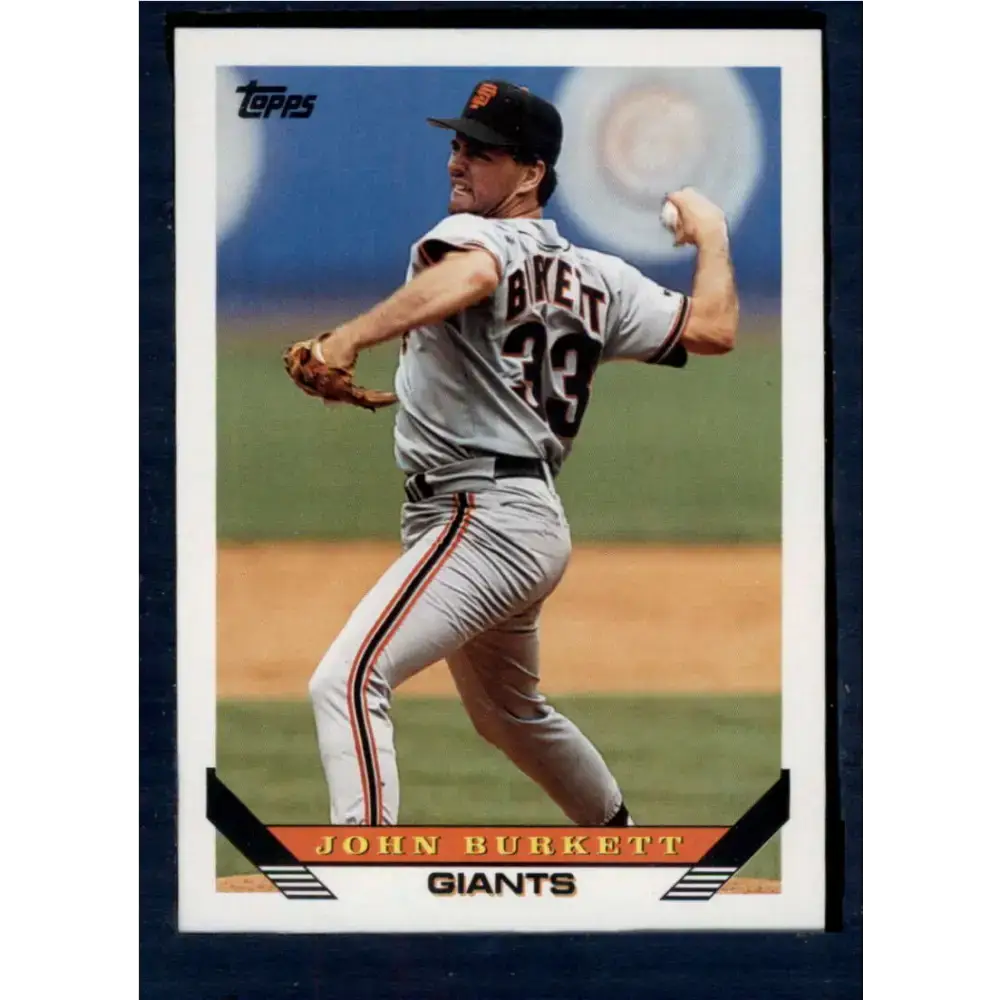 1993 Topps #66 John Burkett NM-MT San Francisco Giants Baseball Card - Baseball Card Single
