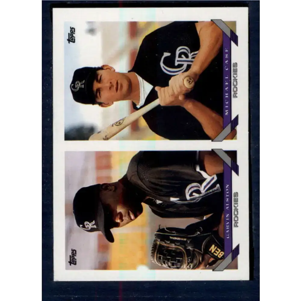 1993 Topps #661 Garvin Alston/Michael Case NM-MT RC Rookie Colorado Rockies Baseball Card - Baseball Card Single