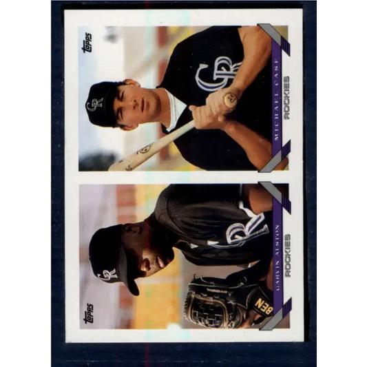 1993 Topps #661 Garvin Alston/Michael Case NM-MT RC Rookie Colorado Rockies Baseball Card